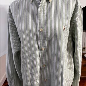 Ralph Lauren Polo Men's Sage Striped Shirt